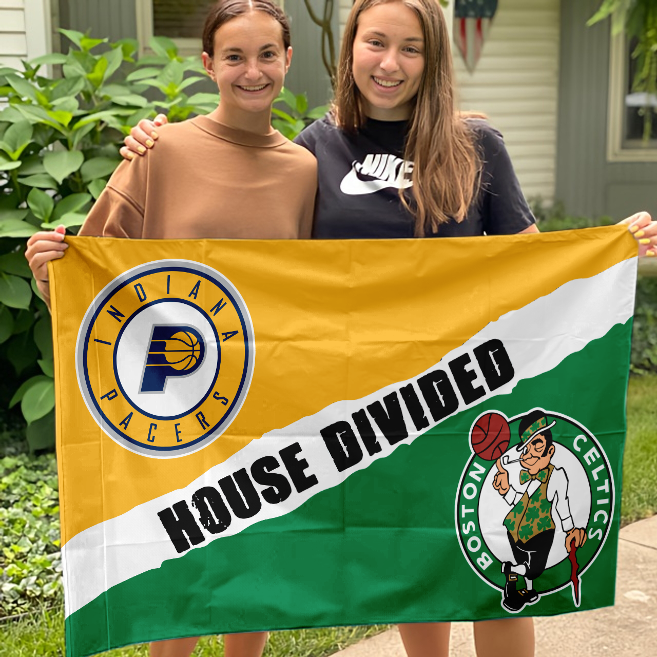 Pacers vs Celtics House Divided Flag, NBA House Divided Flag - Image 3