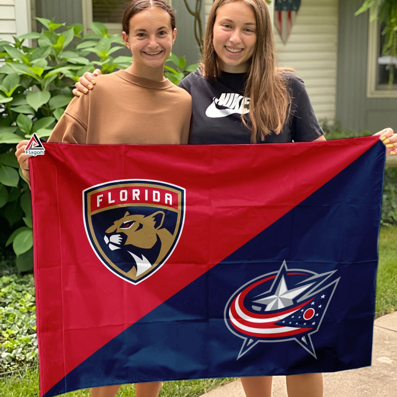 Panthers vs Blue Jackets House Divided Flag, NHL House Divided Flag - Image 3