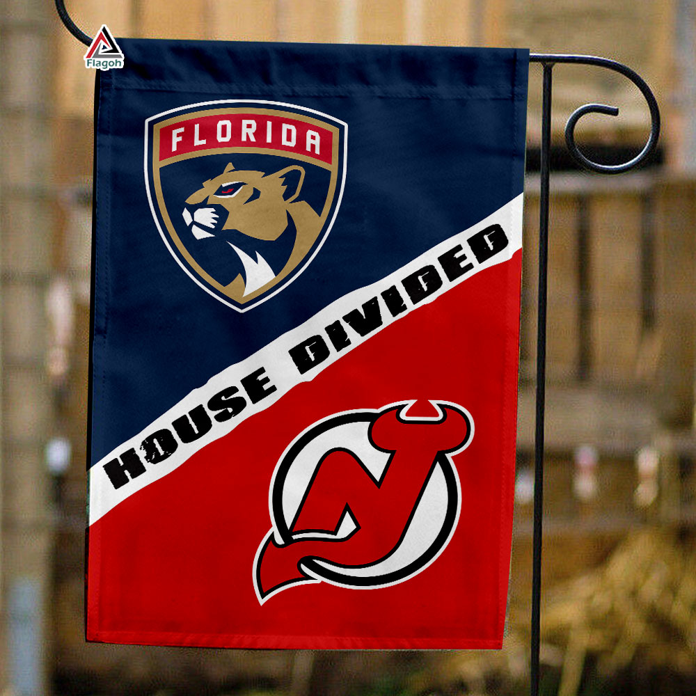 Panthers vs Devils House Divided Flag, NHL House Divided Flag