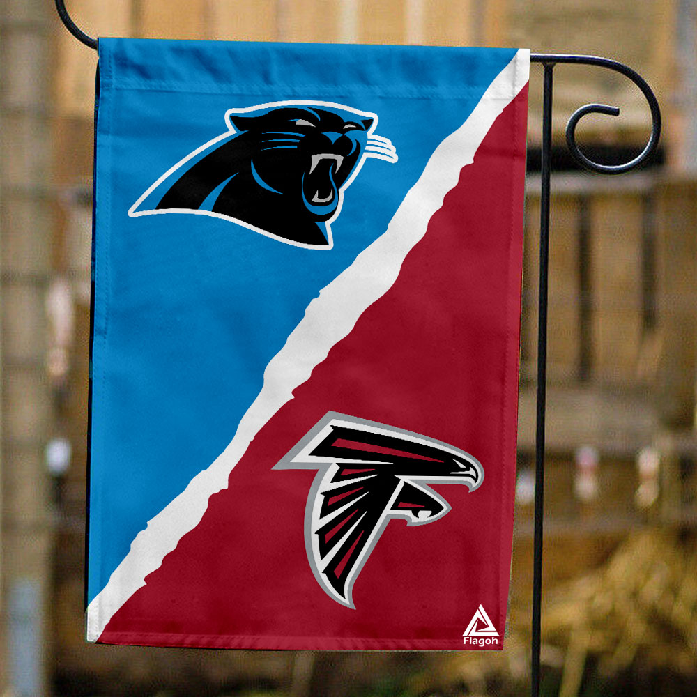 Panthers vs Falcons House Divided Flag, NFL House Divided Flag