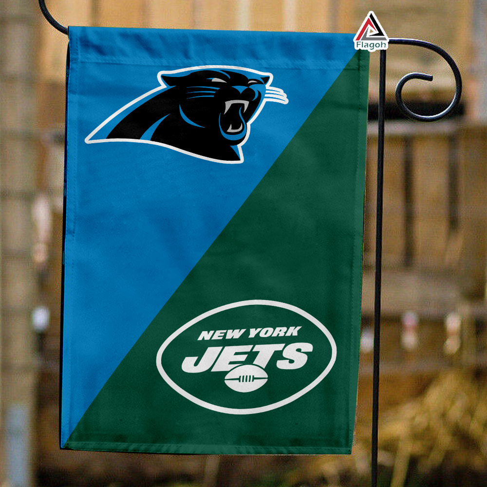 Panthers vs Jets House Divided Flag, NFL House Divided Flag