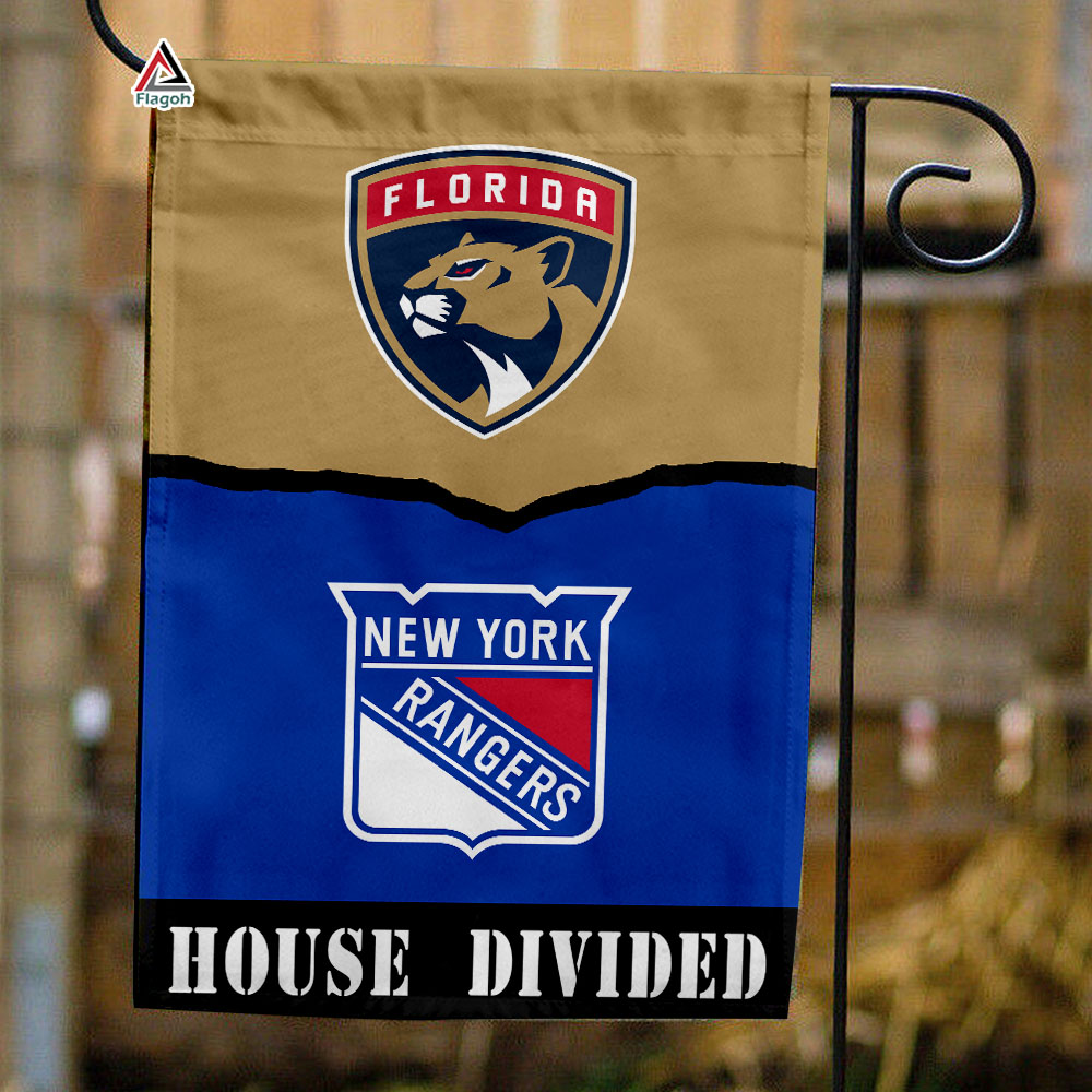 Panthers vs Rangers House Divided Flag, NHL House Divided Flag
