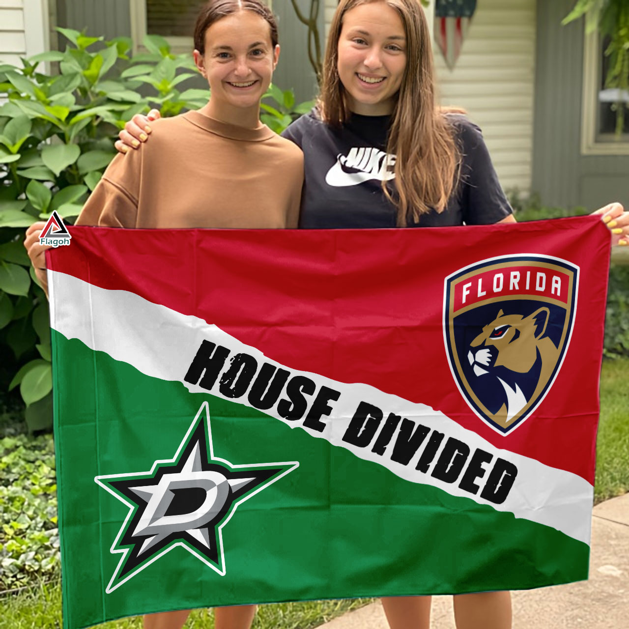 Panthers vs Stars House Divided Flag, NHL House Divided Flag - Image 3
