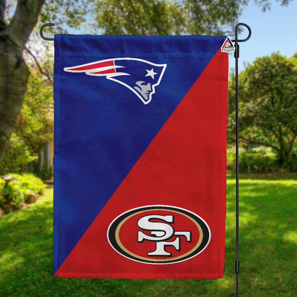 Patriots vs 49ers House Divided Flag, NFL House Divided Flag