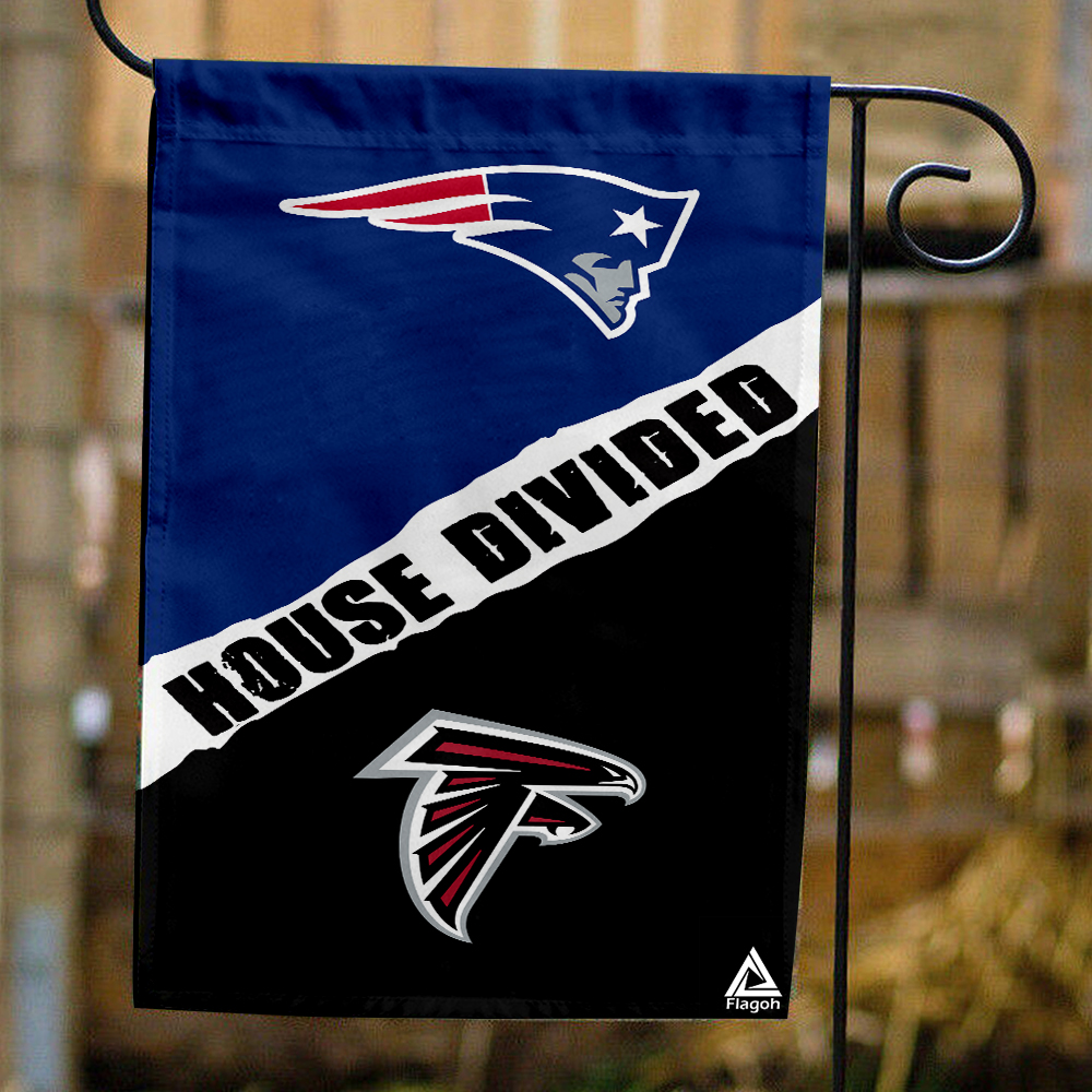 Patriots vs Falcons House Divided Flag, NFL House Divided Flag