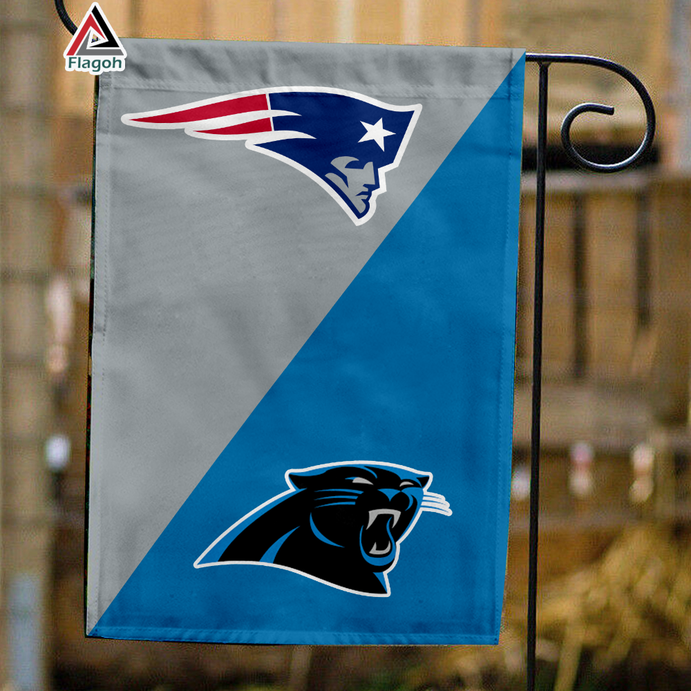 Patriots vs Panthers House Divided Flag, NFL House Divided Flag