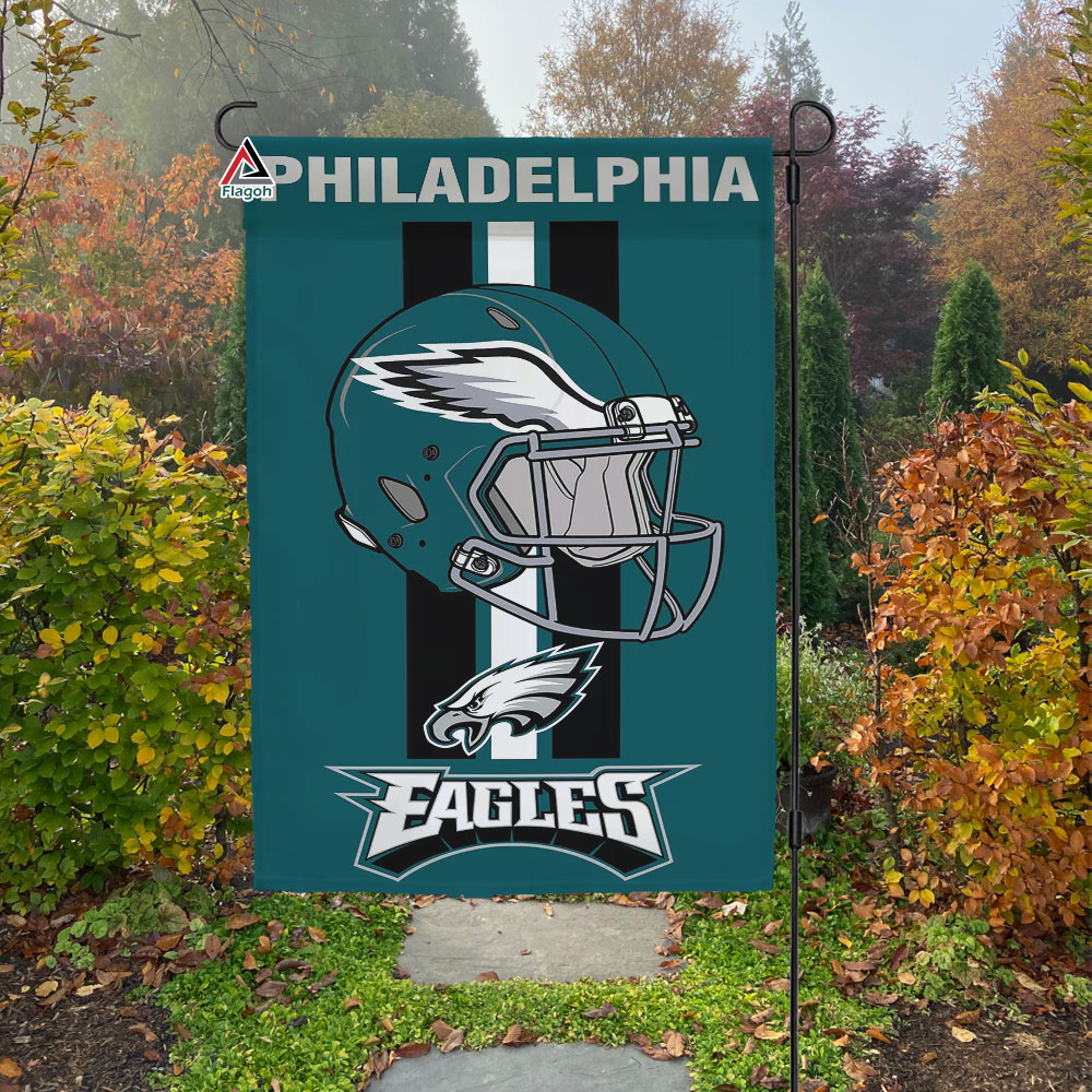 Philadelphia Eagles Helmet Vertical Flag, Eagles NFL Outdoor Flag - Image 4