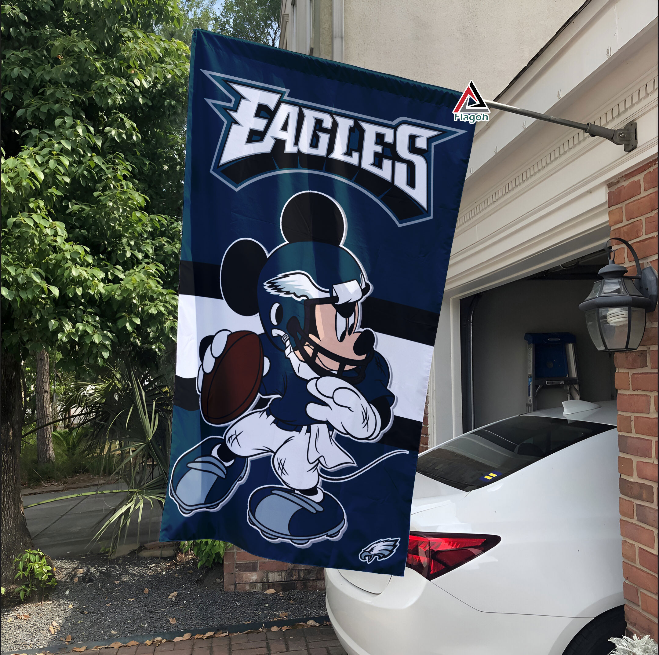 Philadelphia Eagles x Mickey Football Flag, NFL Premium Flag - Image 2