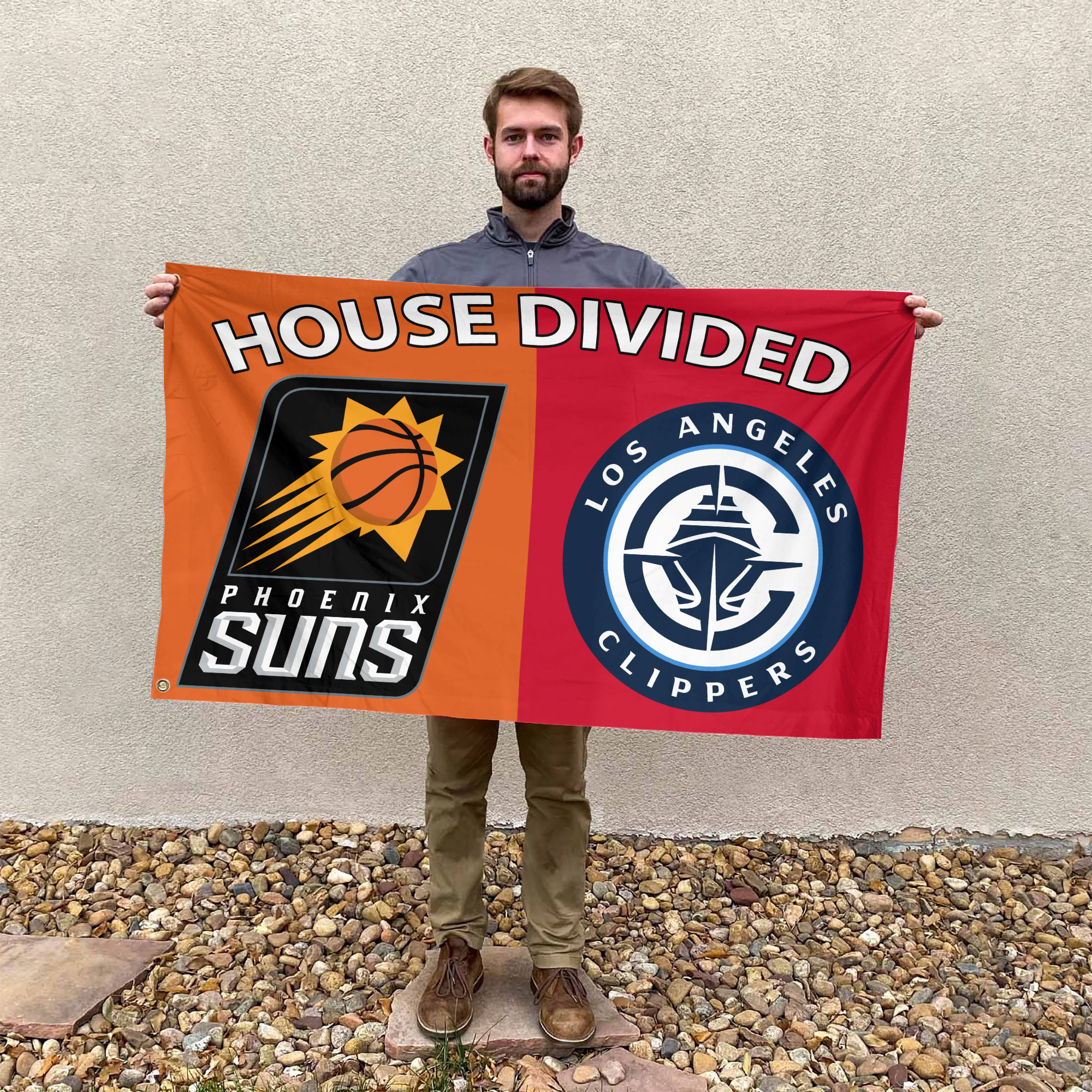 Phoenix vs LA House Divided Flag, NBA House Divided Flag - Image 3