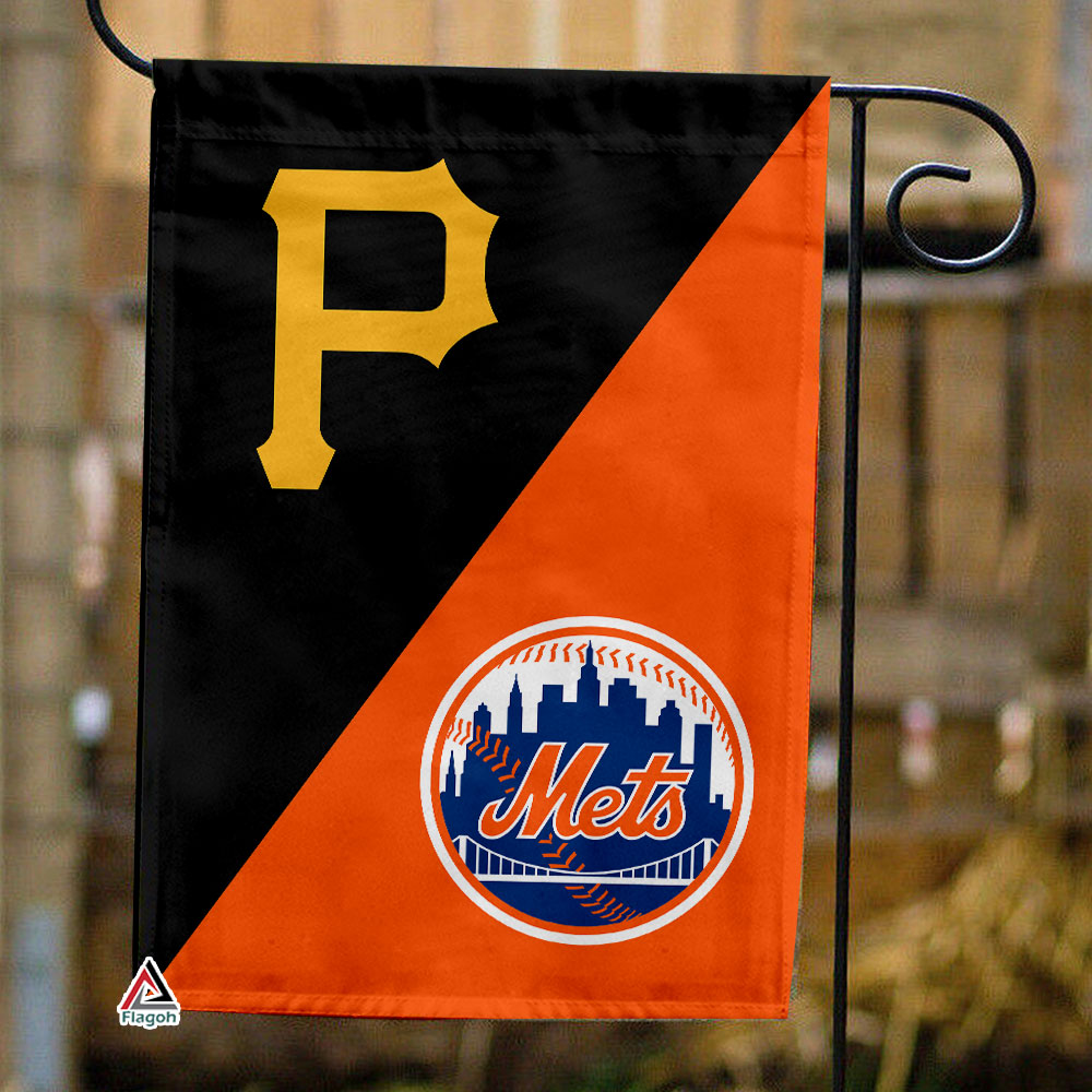 Pirates vs Mets House Divided Flag, MLB House Divided Flag