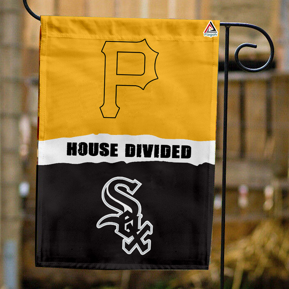 Pirates vs White Sox House Divided Flag, MLB House Divided Flag