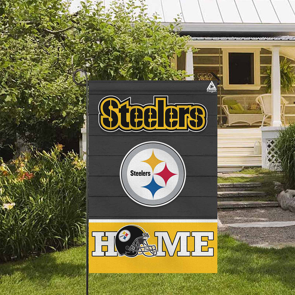 Pittsburgh Steelers Football Flag, Steely McBeam Mascot Personalized Football Fan Welcome Flags, Custom Family Name NFL Decor - Image 6