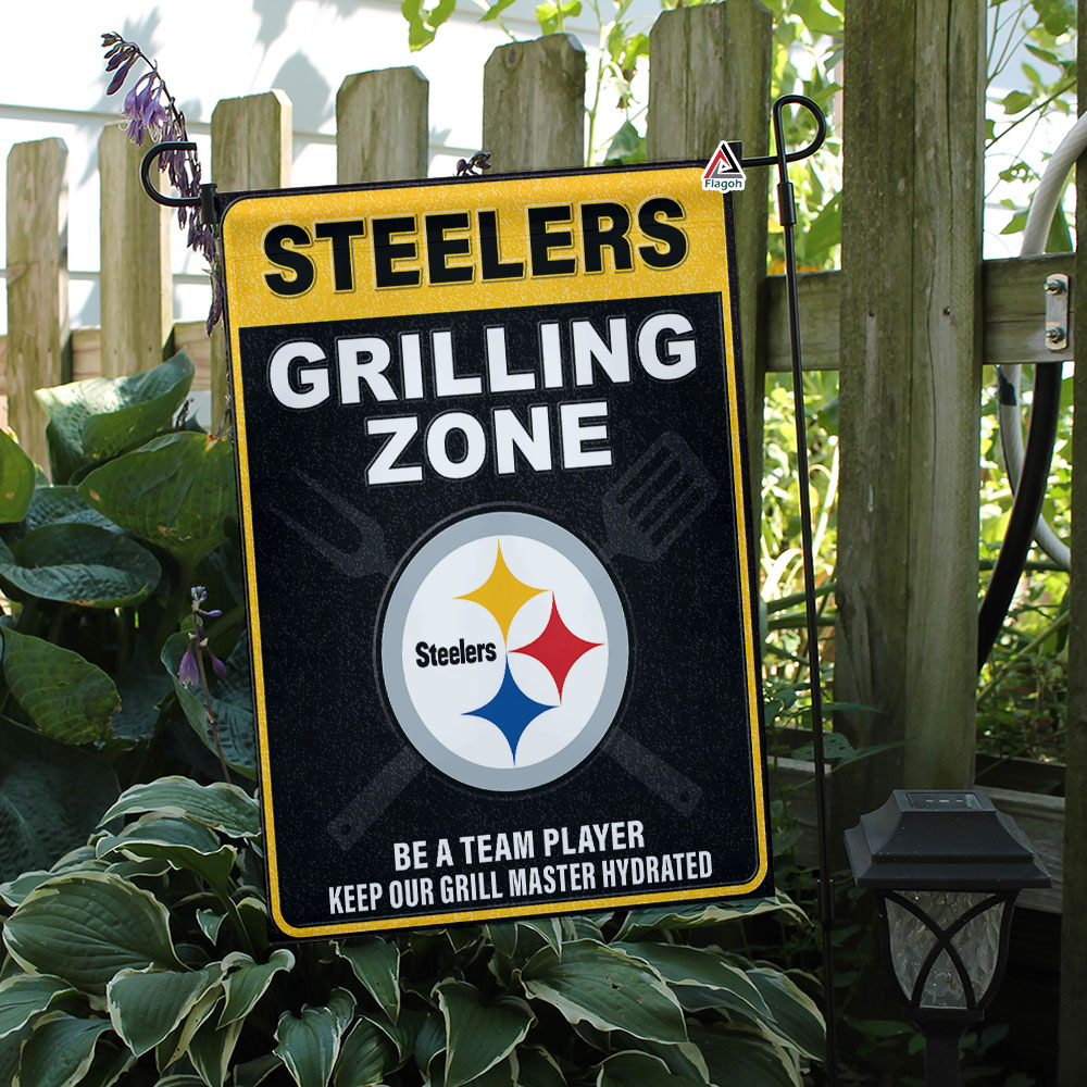 Pittsburgh Steelers Grilling Zone Flag, Steelers Football Fans BBQ Flag - Image 2