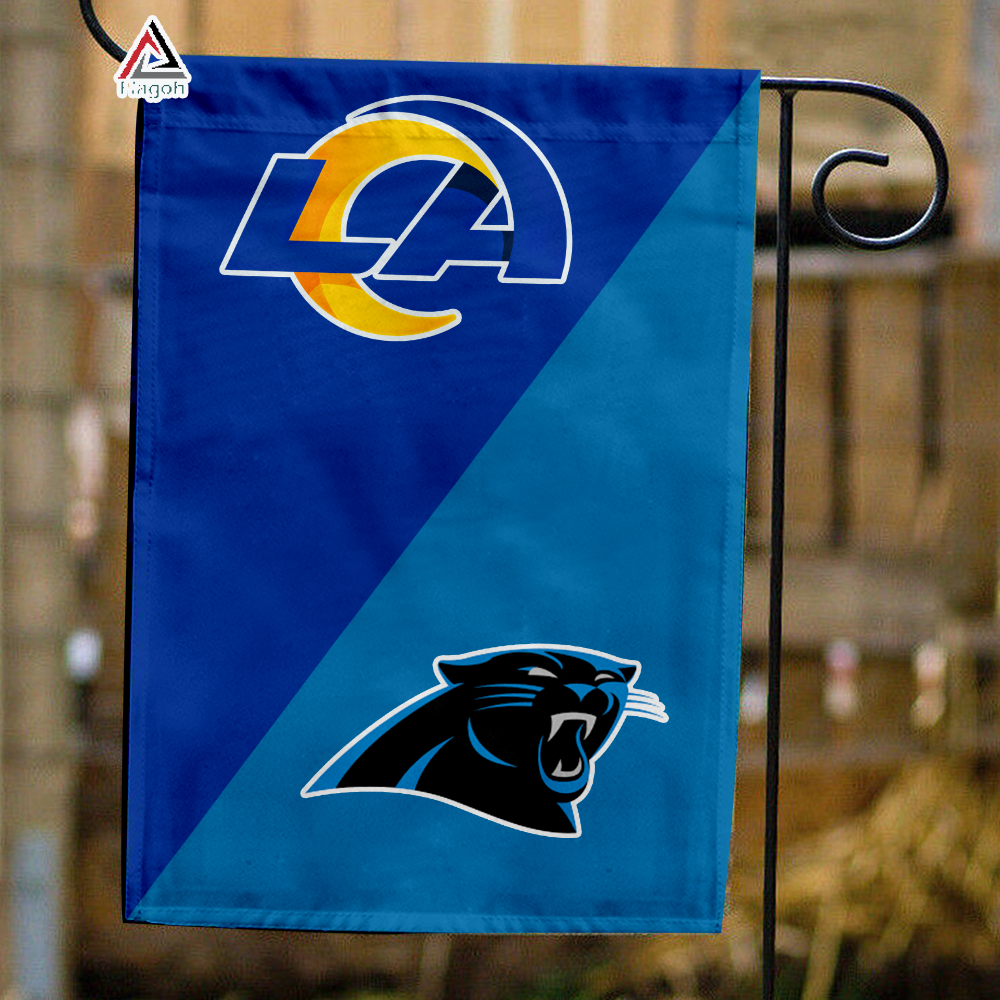 Rams vs Panthers House Divided Flag, NFL House Divided Flag