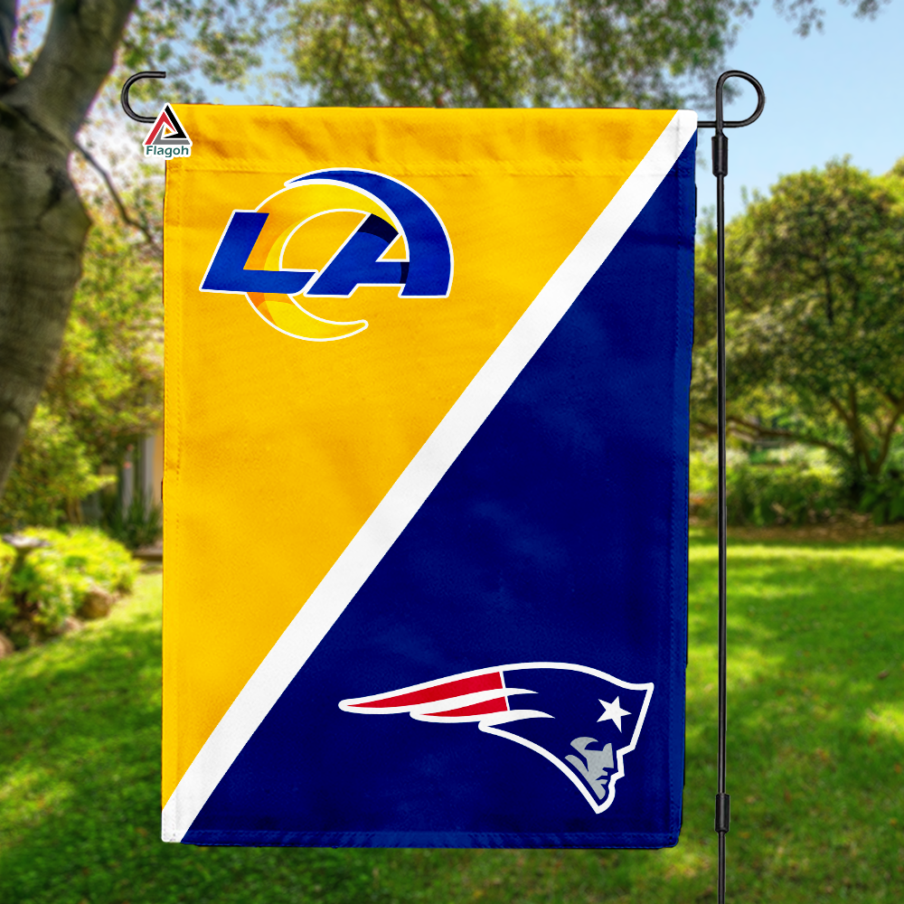 Rams vs Patriots House Divided Flag, NFL House Divided Flag