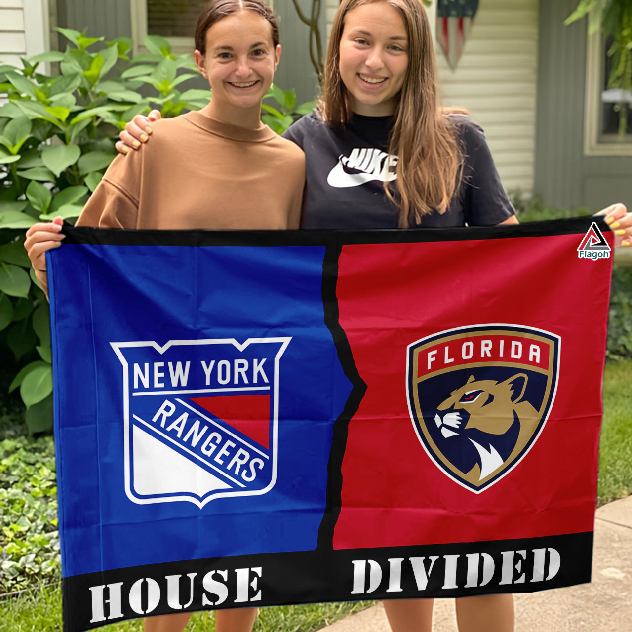 Rangers vs Panthers House Divided Flag, NHL House Divided Flag - Image 3