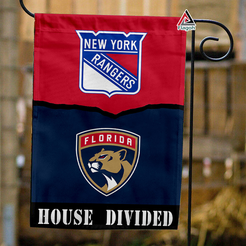 Rangers vs Panthers House Divided Flag, NHL House Divided Flag
