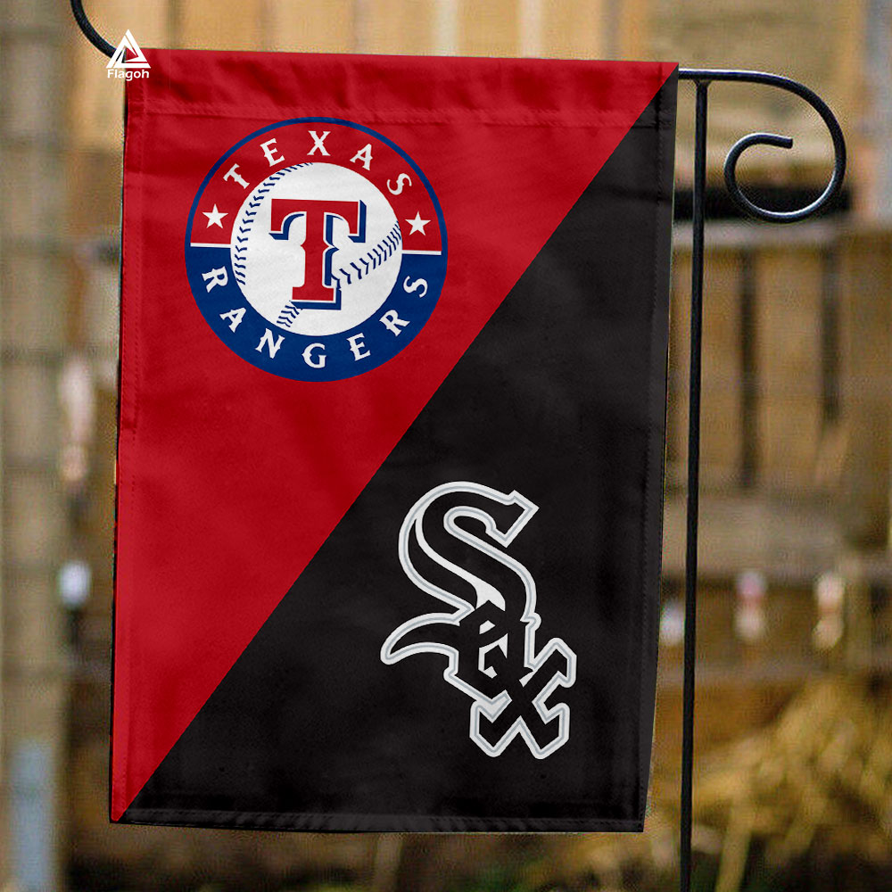 Rangers vs White Sox House Divided Flag, MLB House Divided Flag