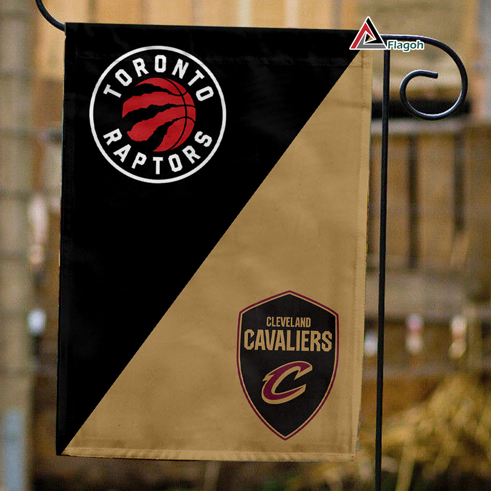 Raptors vs Cavaliers House Divided Flag, NBA House Divided Flag