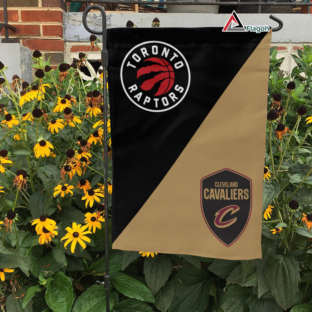 Raptors vs Cavaliers House Divided Flag, NBA House Divided Flag - Image 3