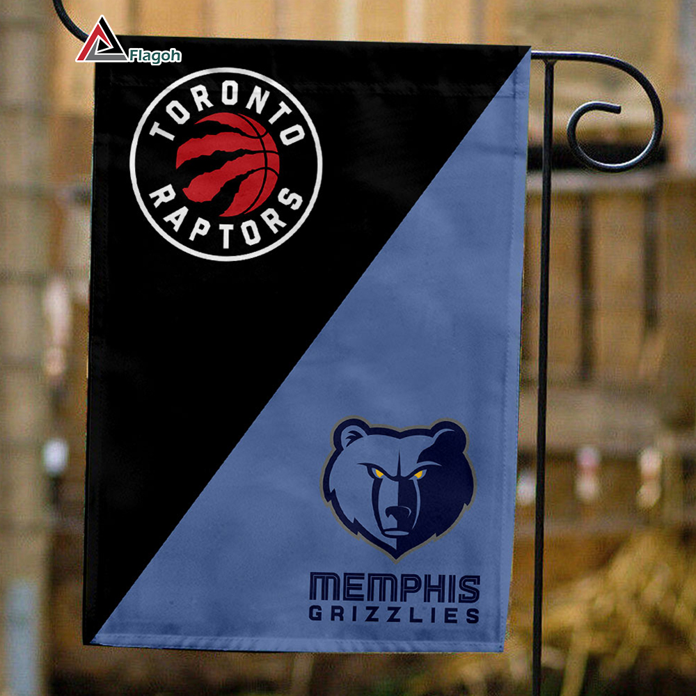 Raptors vs Grizzlies House Divided Flag, NBA House Divided Flag