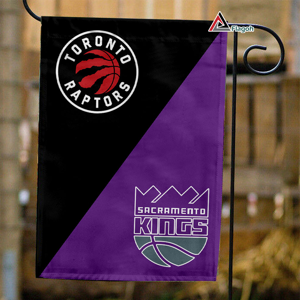 Raptors vs Kings House Divided Flag, NBA House Divided Flag