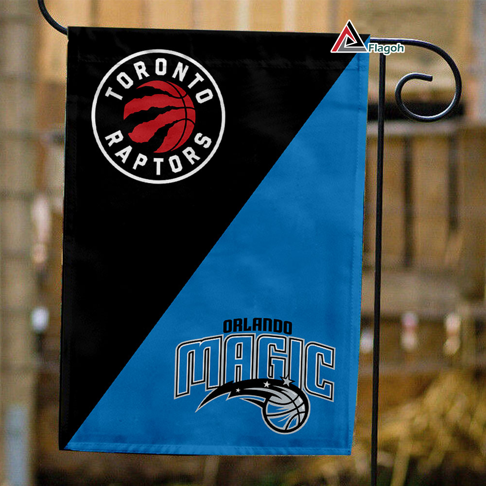 Raptors vs Magic House Divided Flag, NBA House Divided Flag