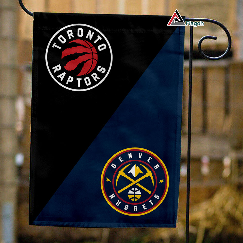 Raptors vs Nuggets House Divided Flag, NBA House Divided Flag