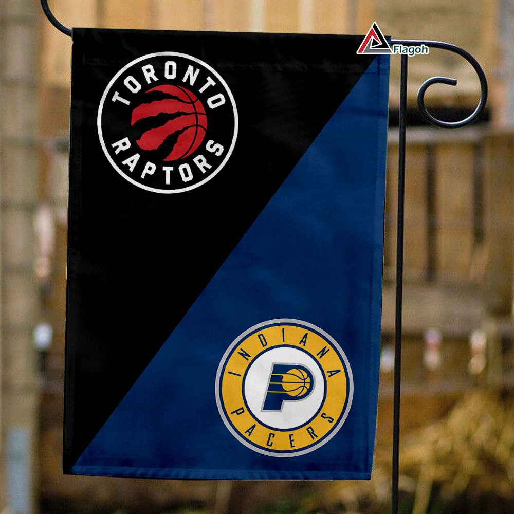 Raptors vs Pacers House Divided Flag, NBA House Divided Flag
