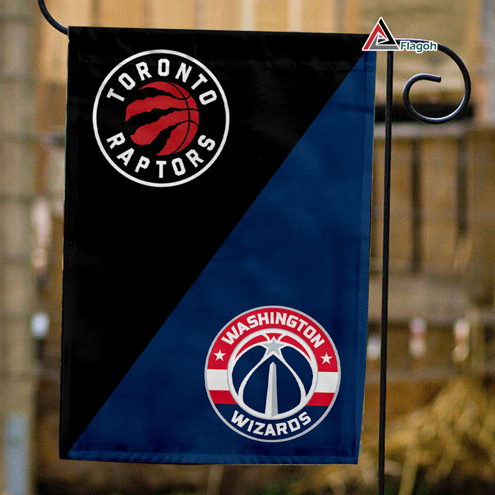 Raptors vs Wizards House Divided Flag, NBA House Divided Flag