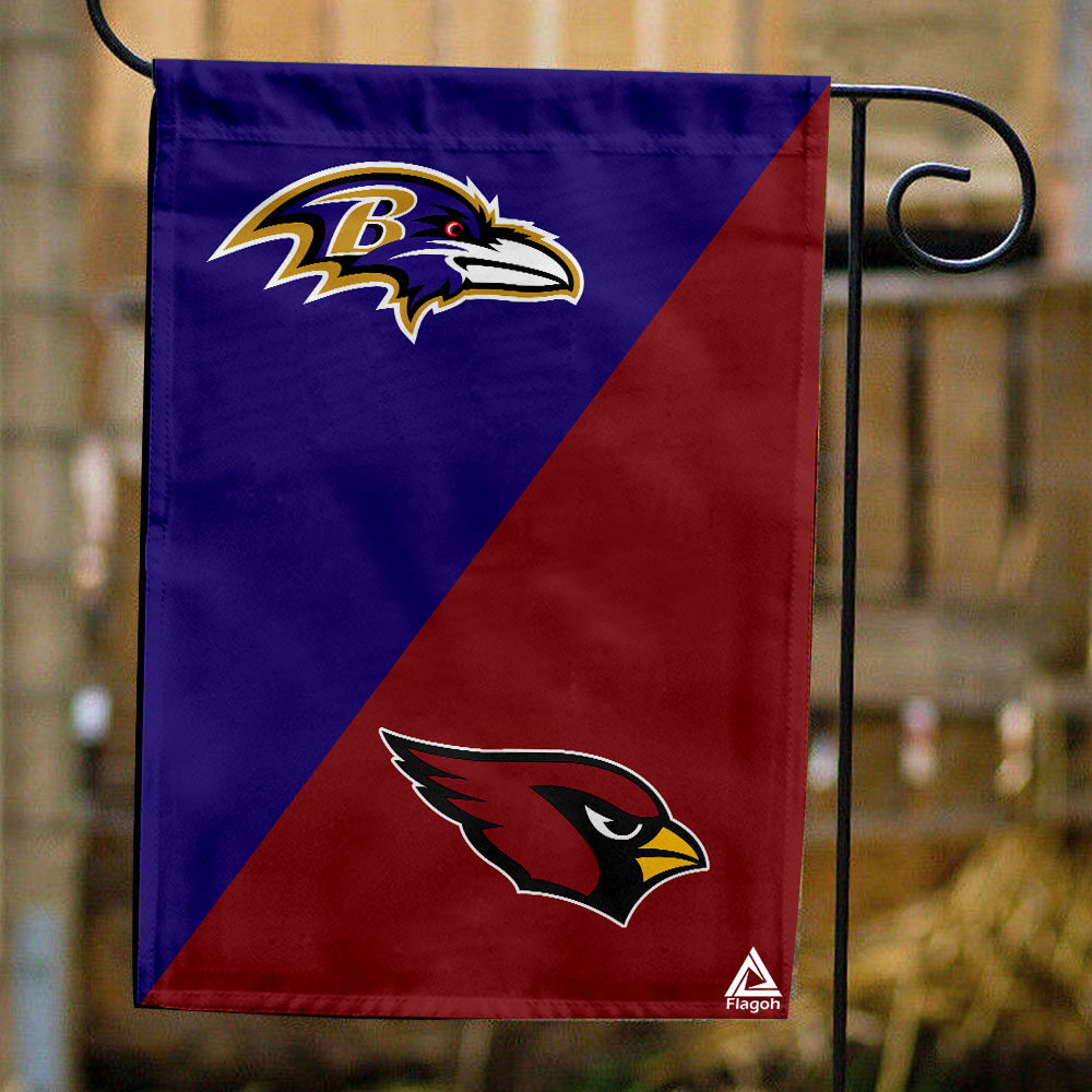 Ravens vs Cardinals House Divided Flag, NFL House Divided Flag