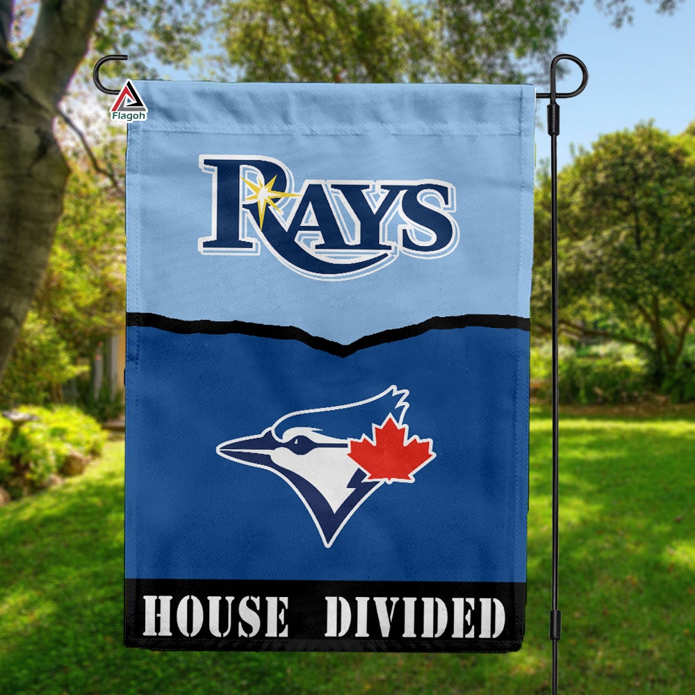Rays vs Blue Jays House Divided Flag, MLB House Divided Flag