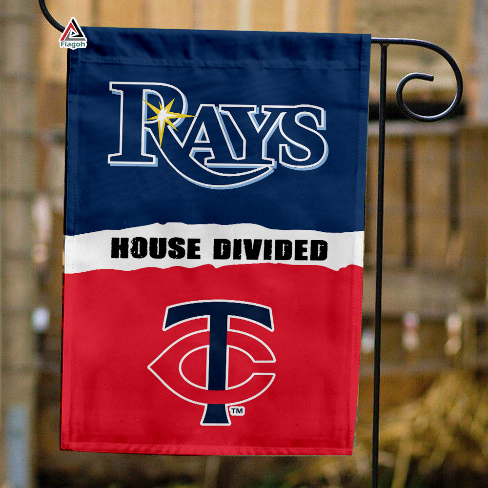 Rays vs Twins House Divided Flag, MLB House Divided Flag
