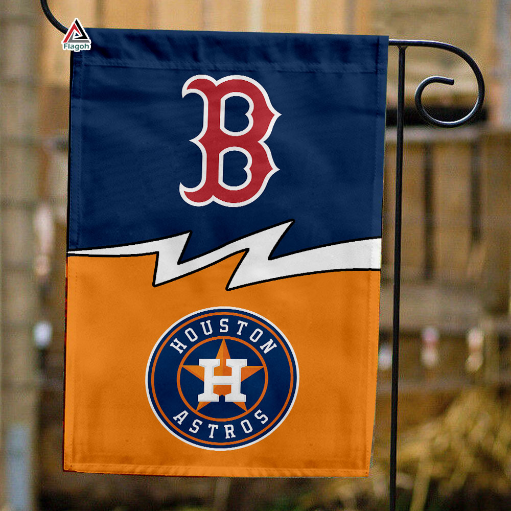 Red Sox vs Astros House Divided Flag, MLB House Divided Flag