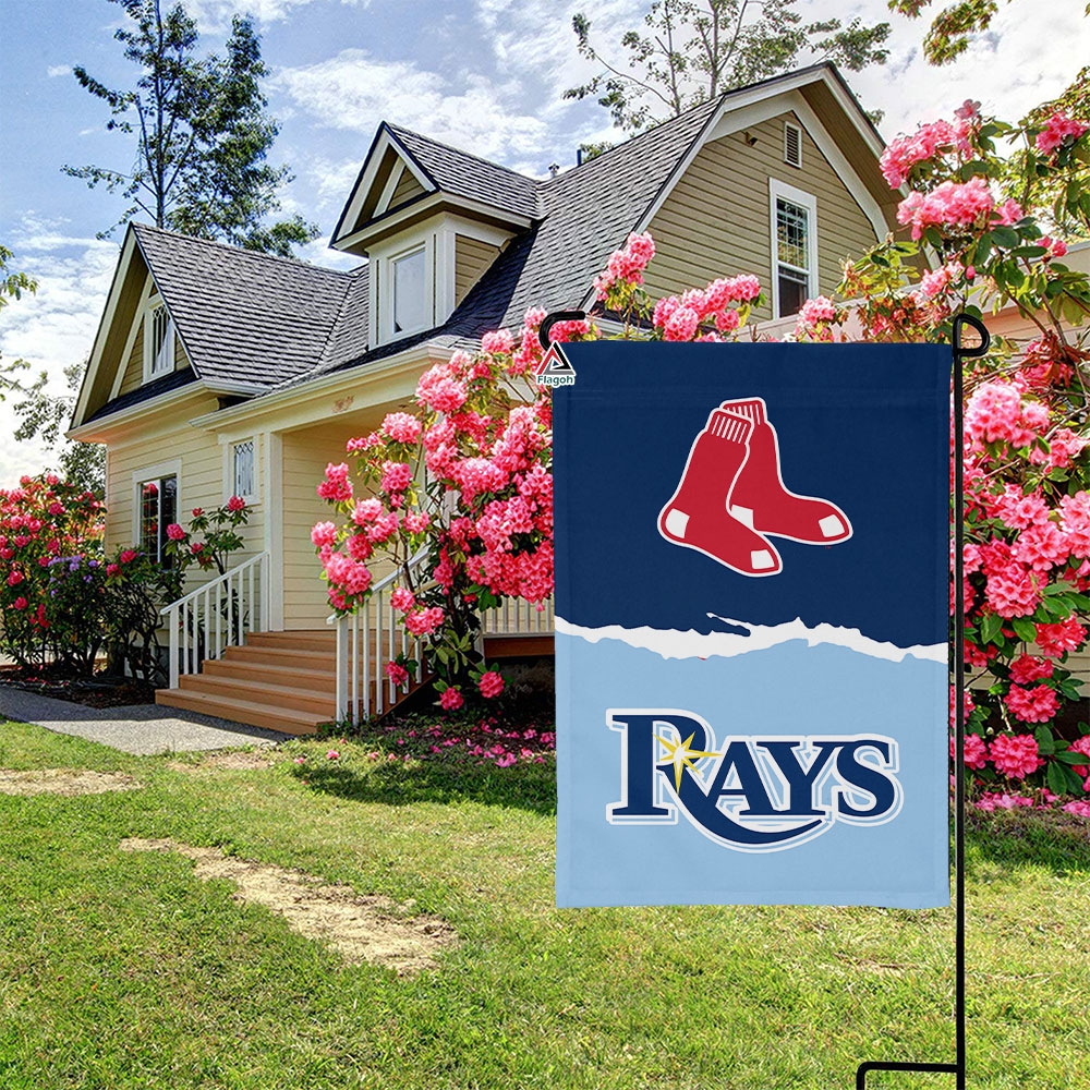 Red Sox vs Rays House Divided Flag, MLB House Divided Flag - Image 3