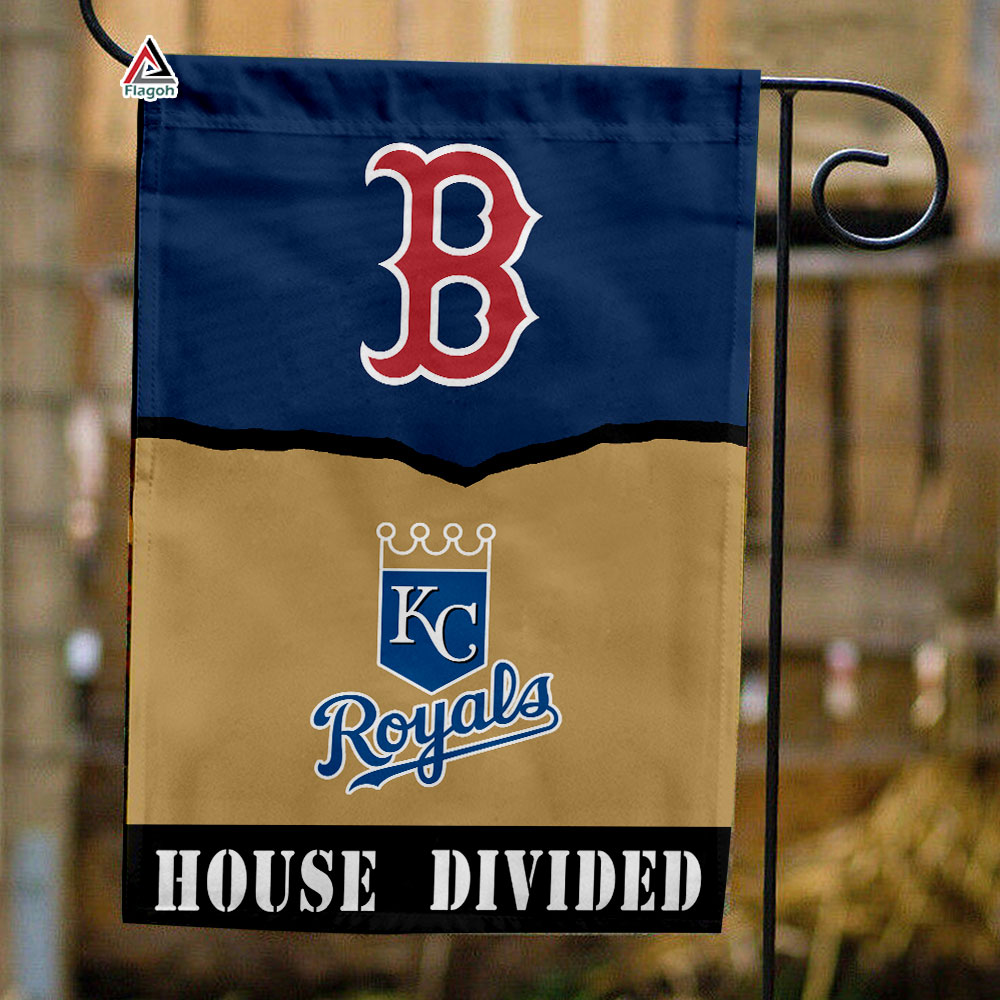 Red Sox vs Royals House Divided Flag, MLB House Divided Flag