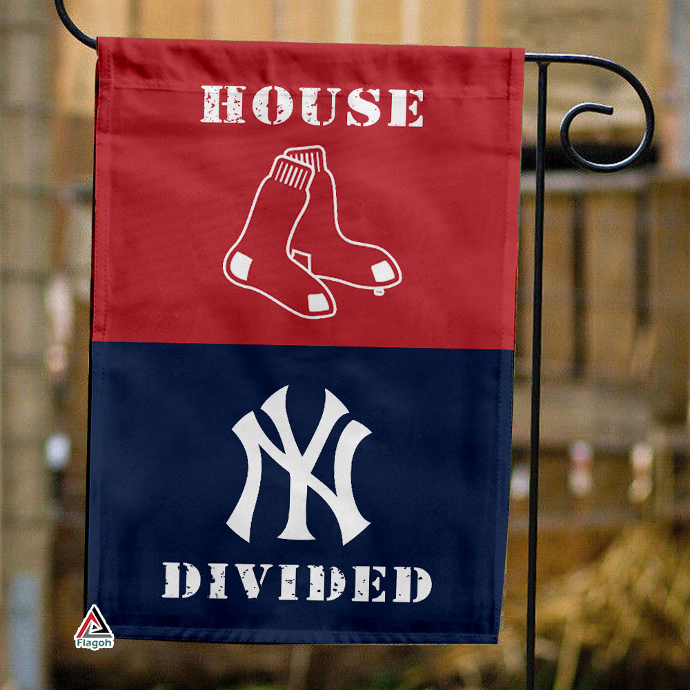 Red Sox vs Yankees House Divided Flag, MLB House Divided Flag