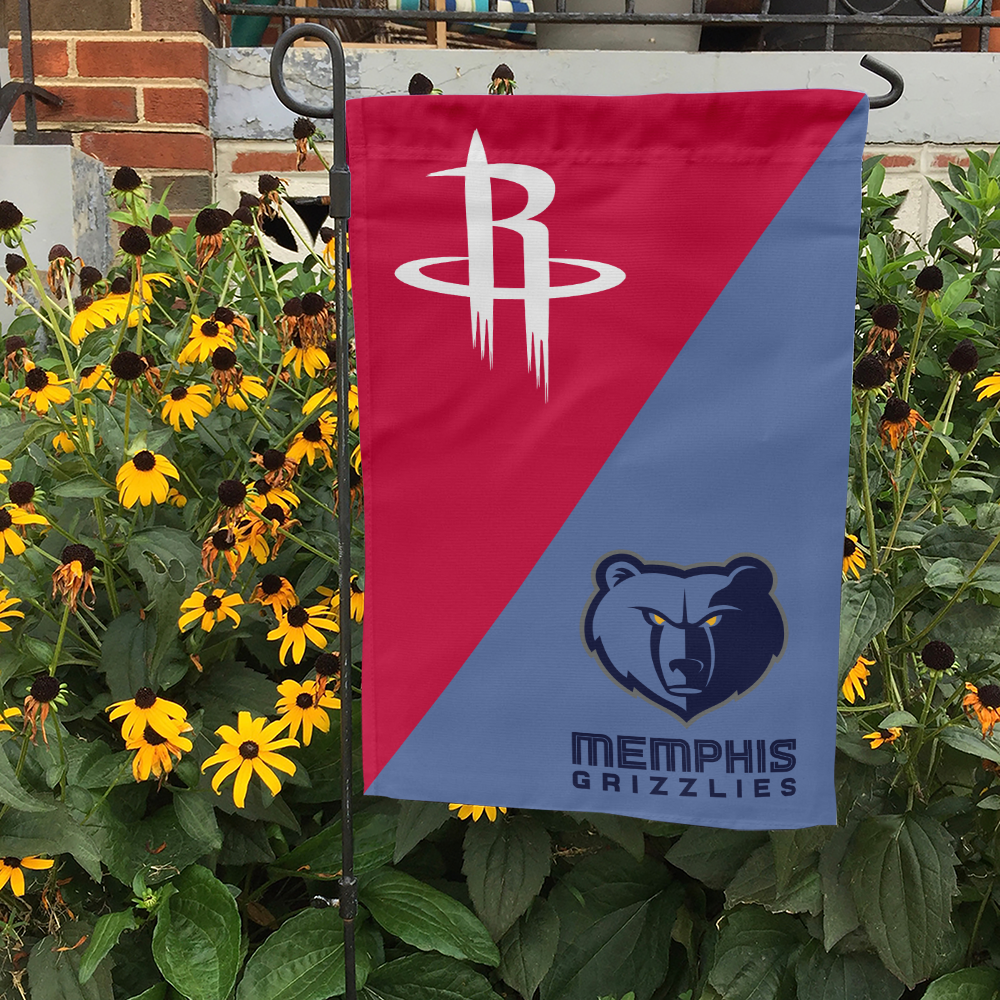 Rockets vs Grizzlies House Divided Flag, NBA House Divided Flag - Image 3