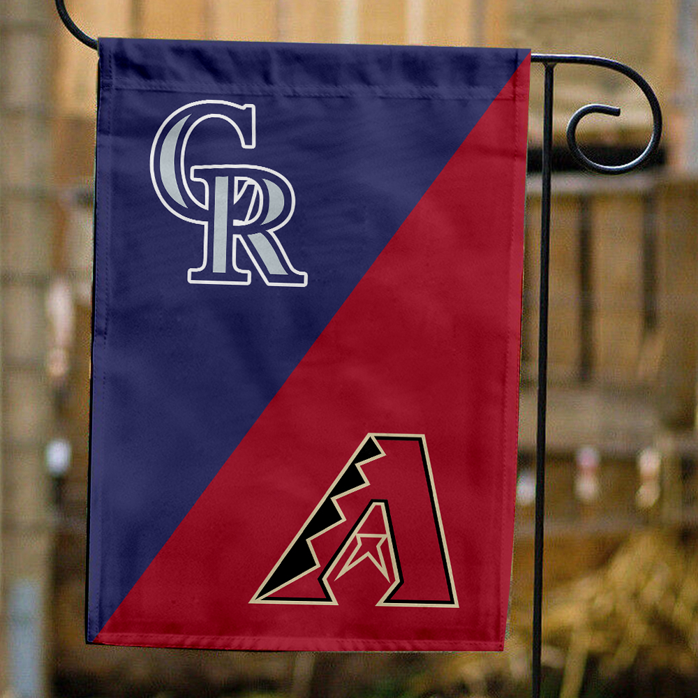Rockies vs Diamondbacks House Divided Flag, MLB House Divided Flag