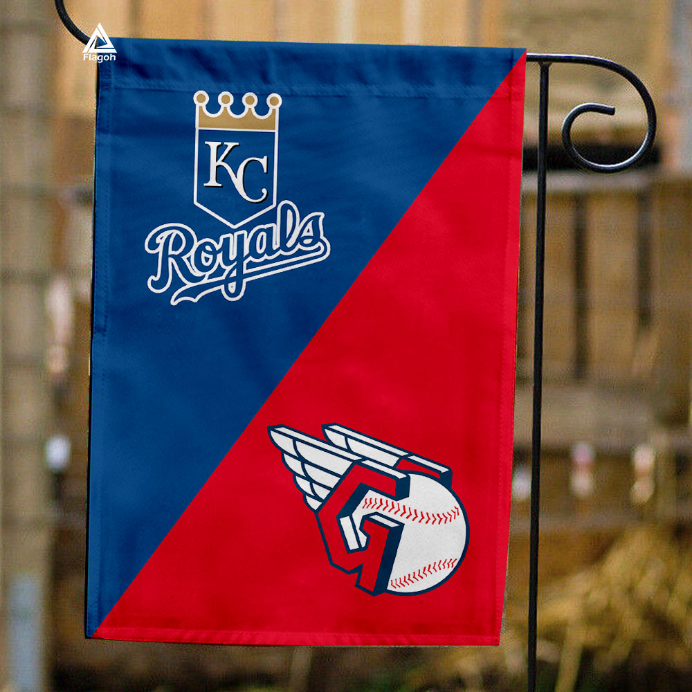 Royals vs Guardians House Divided Flag, MLB House Divided Flag