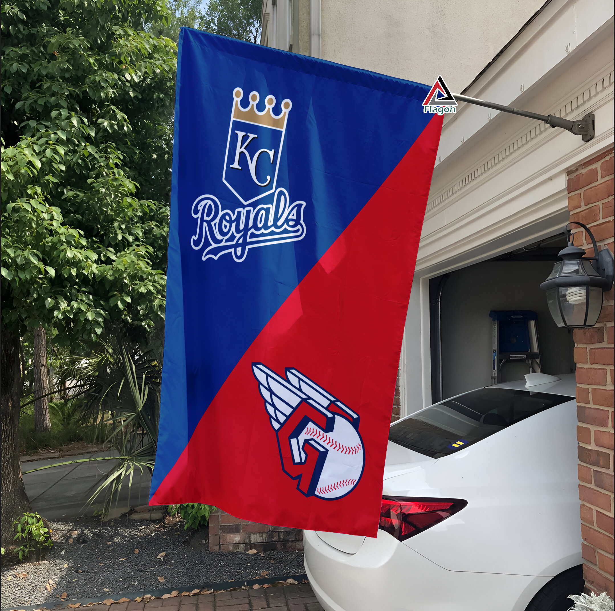 Royals vs Guardians House Divided Flag, MLB House Divided Flag - Image 3