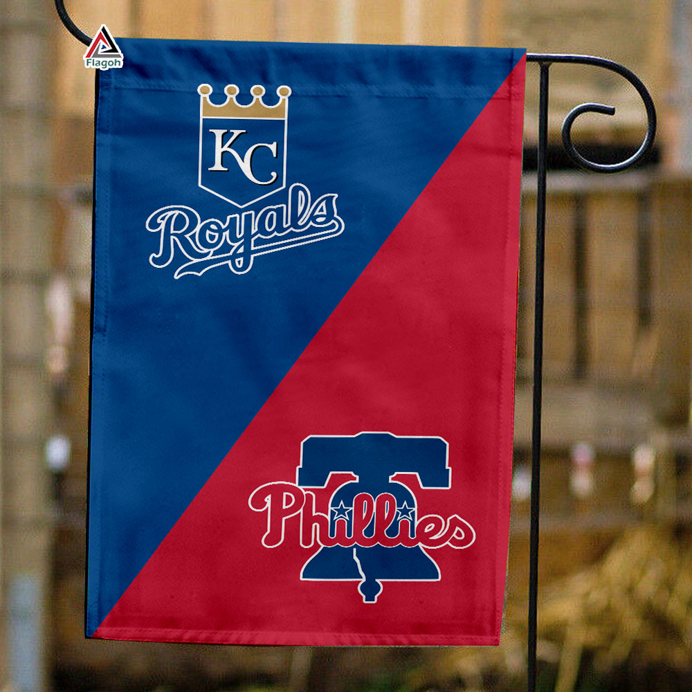 Royals vs Phillies House Divided Flag, MLB House Divided Flag
