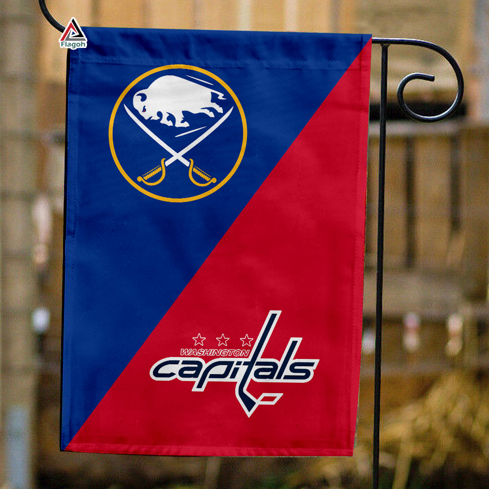 Sabres vs Capitals House Divided Flag, NHL House Divided Flag