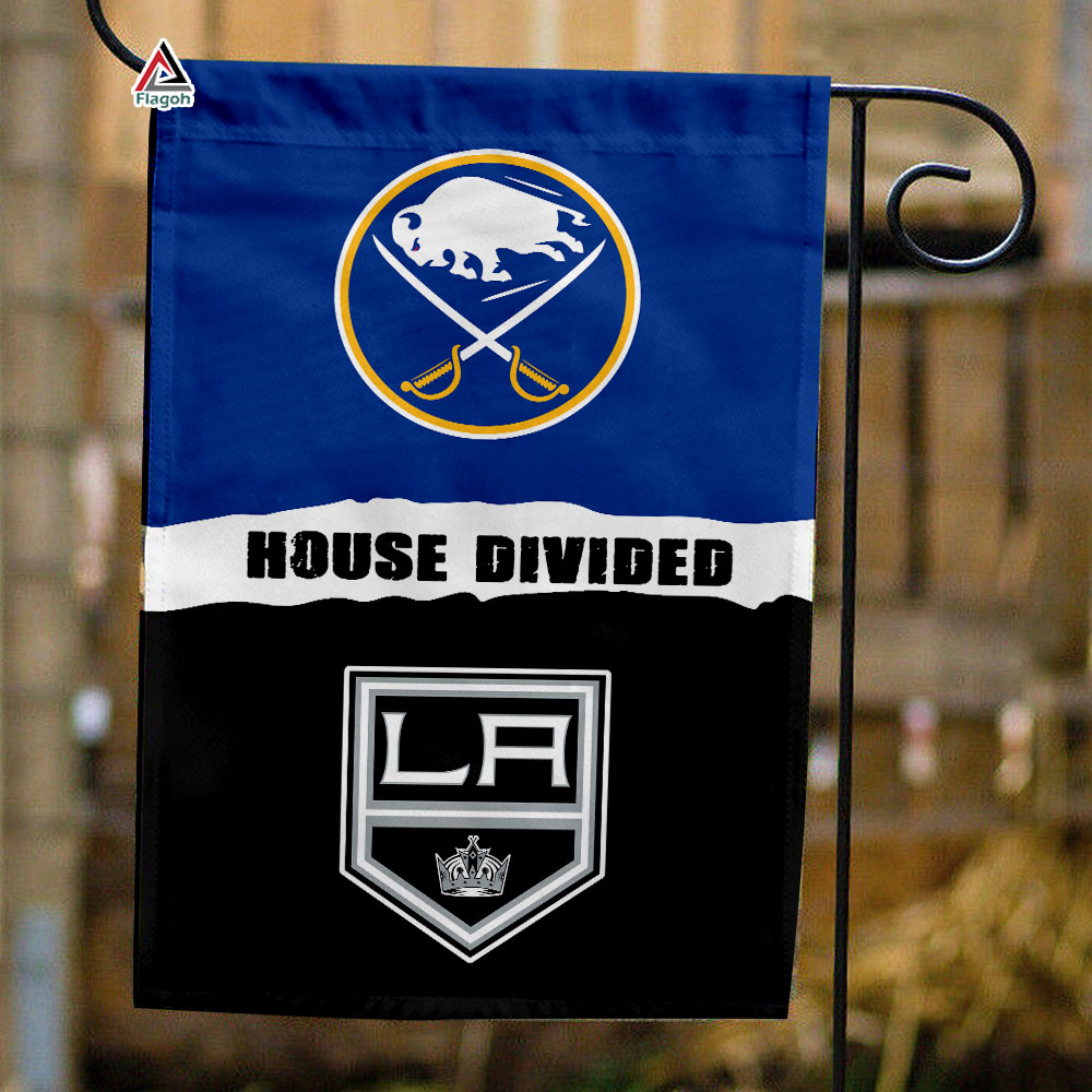 Sabres vs Kings House Divided Flag, NHL House Divided Flag