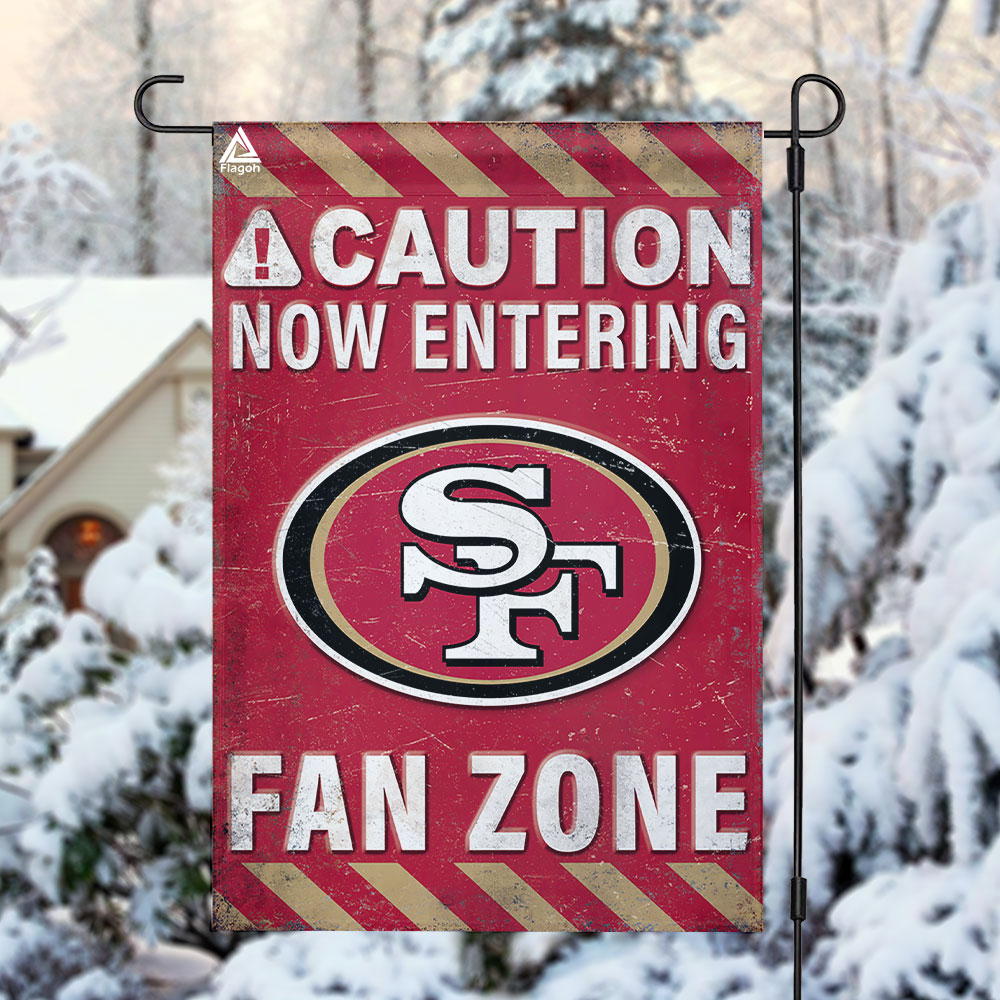 San Francisco 49ers Fan Zone Flag, NFL Welcome Sport Flag