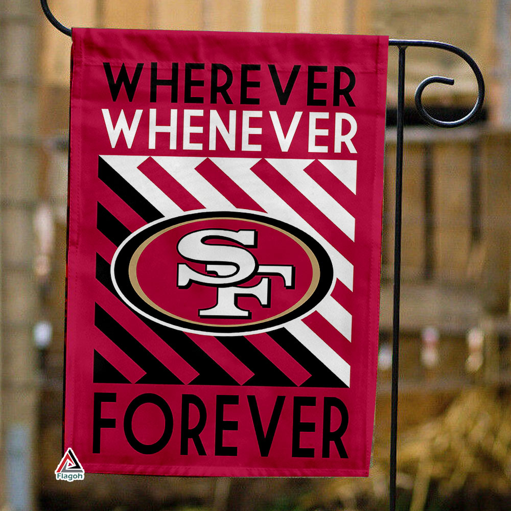 San Francisco 49ers Forever Fan Flag, NFL Sport Fans Outdoor Flag