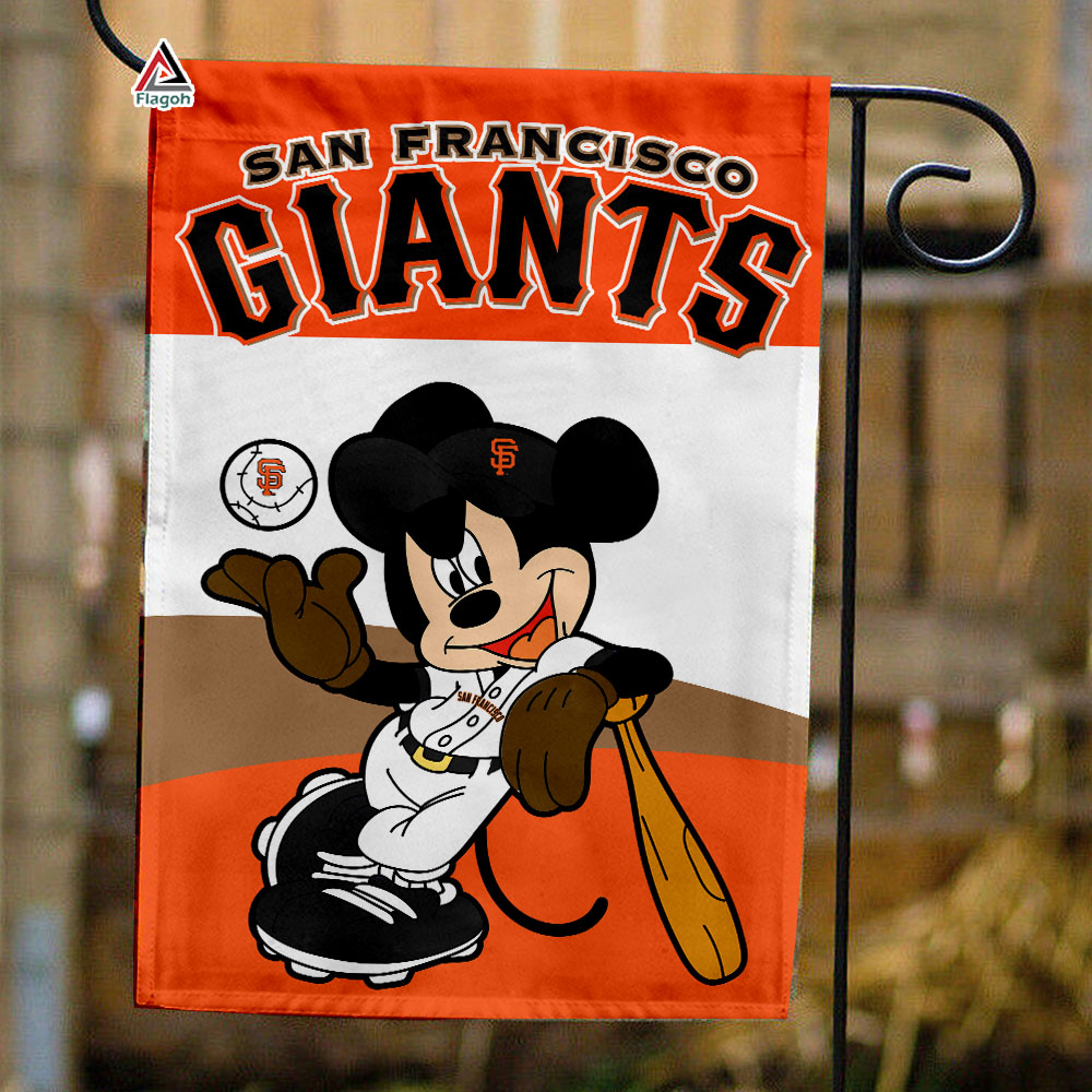 San Francisco Giants x Mickey Baseball Flag, MLB Premium Flag