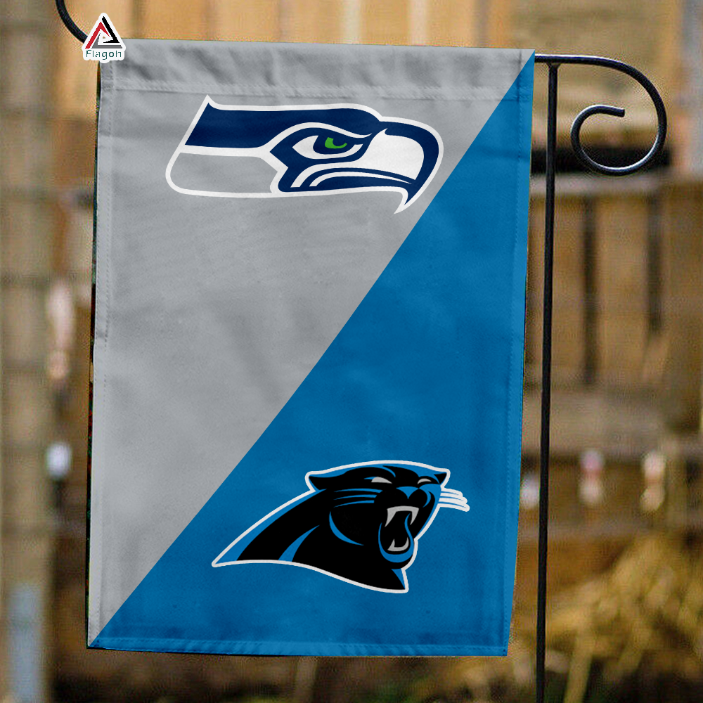 Seahawks vs Panthers House Divided Flag, NFL House Divided Flag