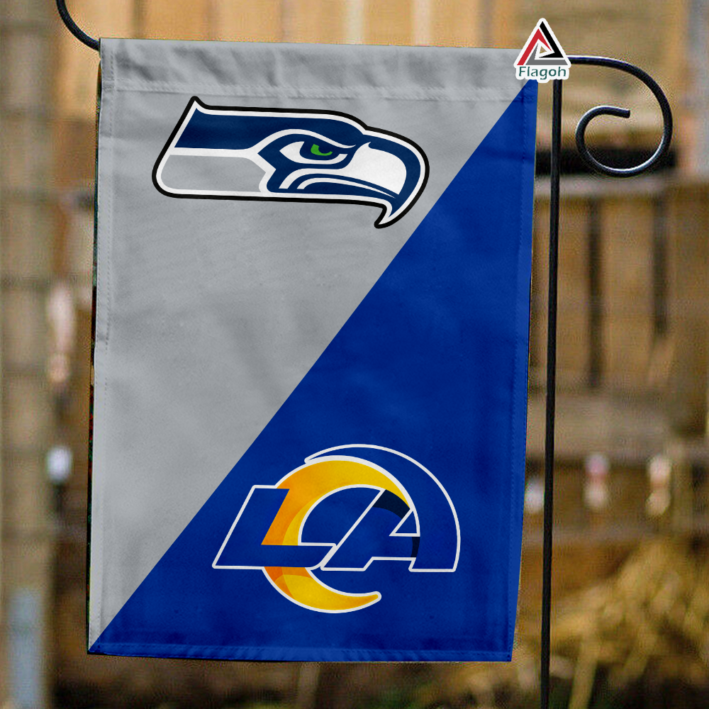 Seahawks vs Rams House Divided Flag, NFL House Divided Flag