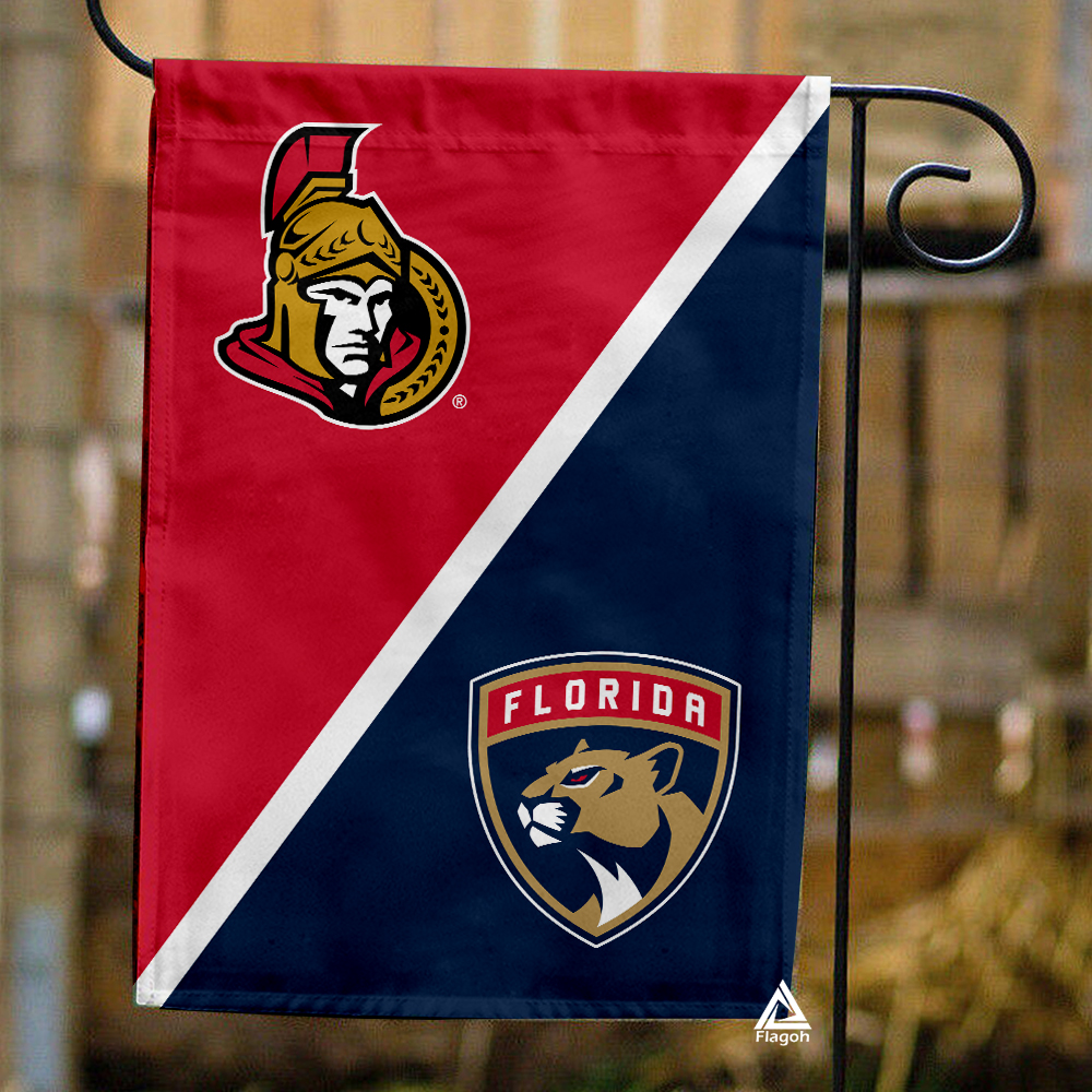 Senators vs Panthers House Divided Flag, NHL House Divided Flag